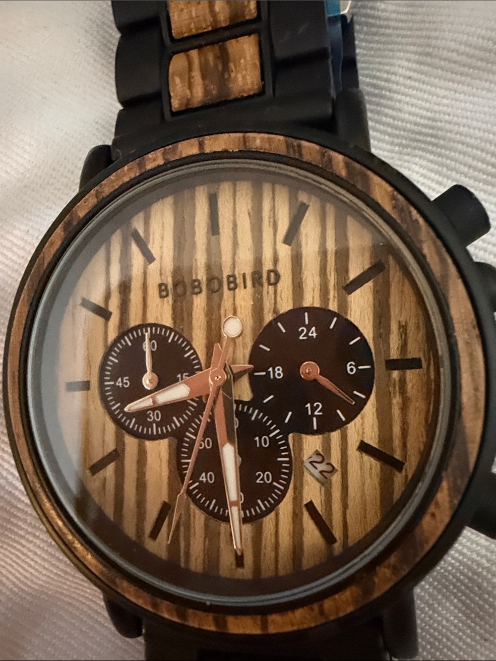 Source Unknown Black and Brown Men's Watch Bracelet - Picture 4 of 4